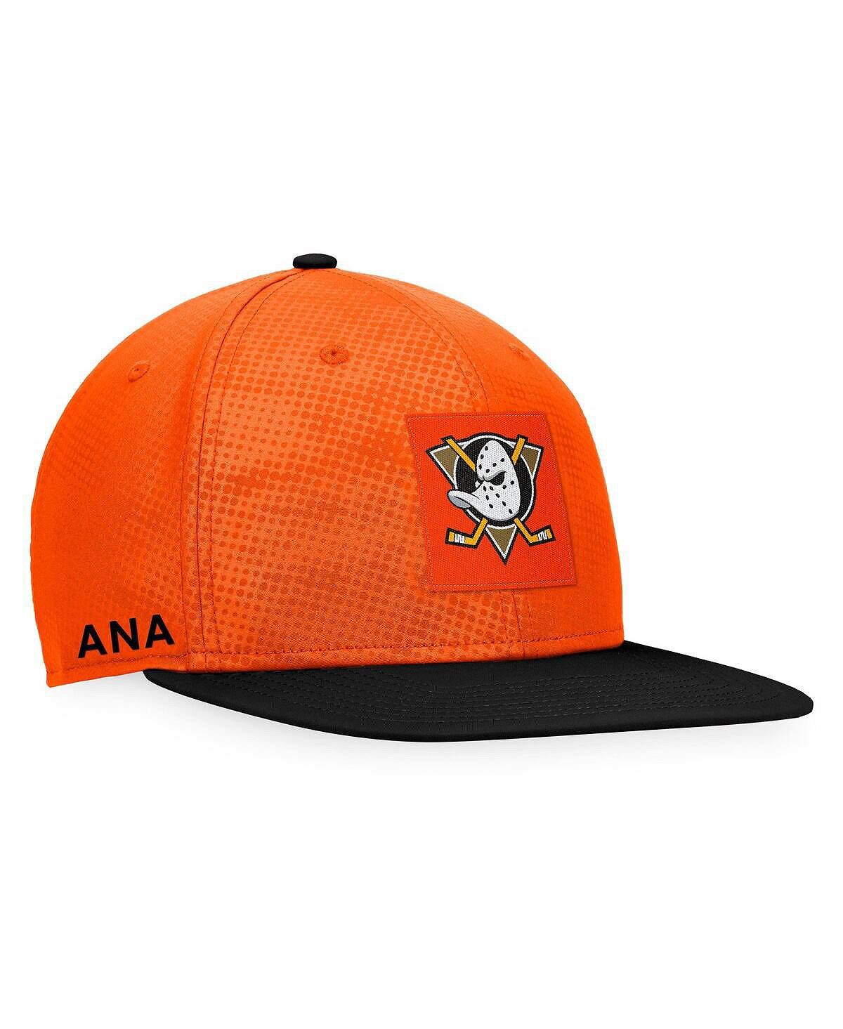 

Мужская оранжево-черная кепка Snapback с фирменным логотипом Anaheim Ducks Authentic Pro Alternate Logo Fanatics