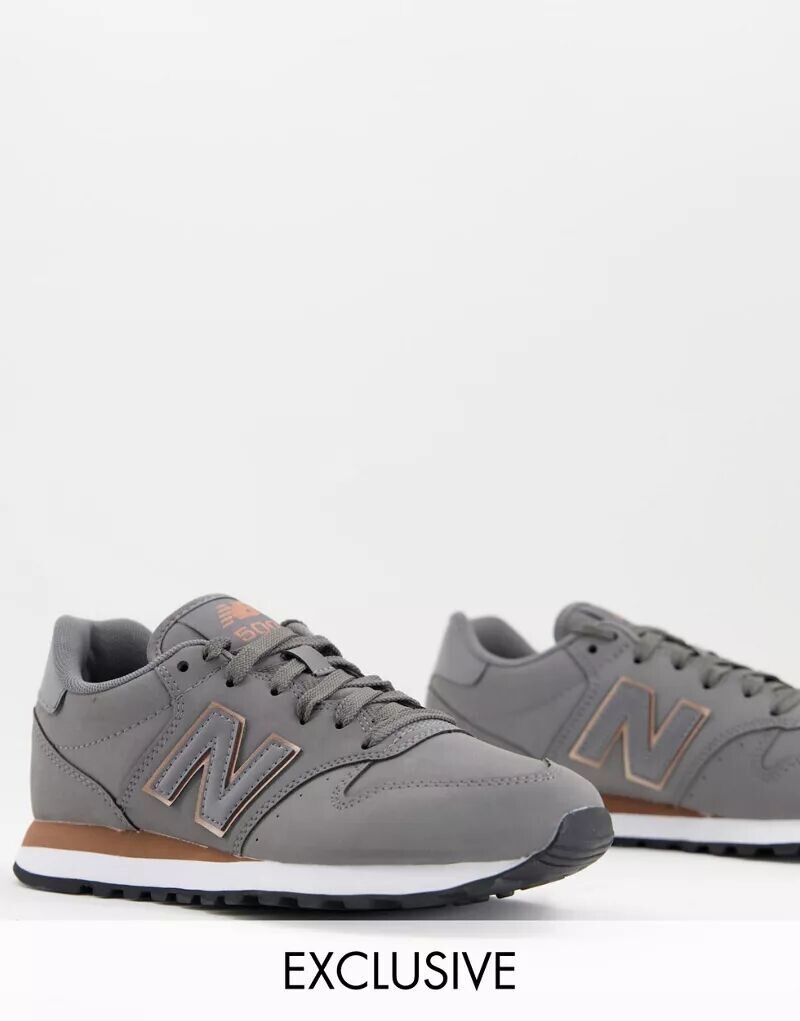 

Серые классические кроссовки New Balance 500