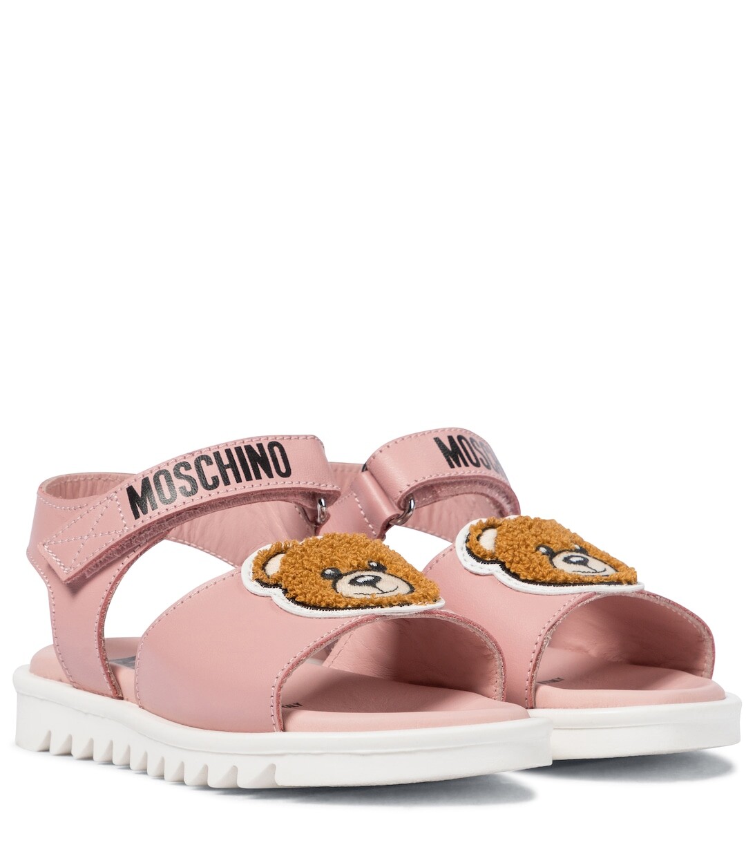 

Кожаные сандалии Moschino, розовый