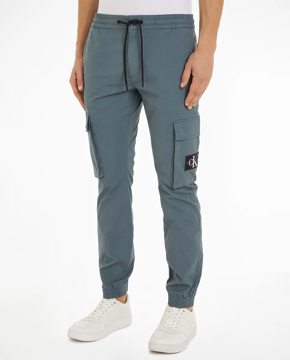 

Мужские брюки-карго скинни Calvin Klein Jeans, темно-серый