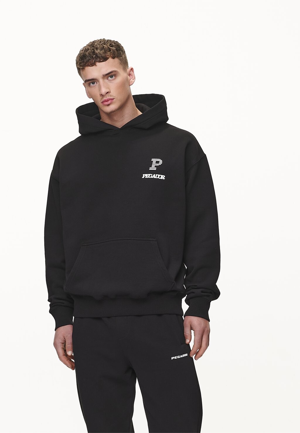 

Толстовка BALDOCK HOODIE Pegador, цвет washed black