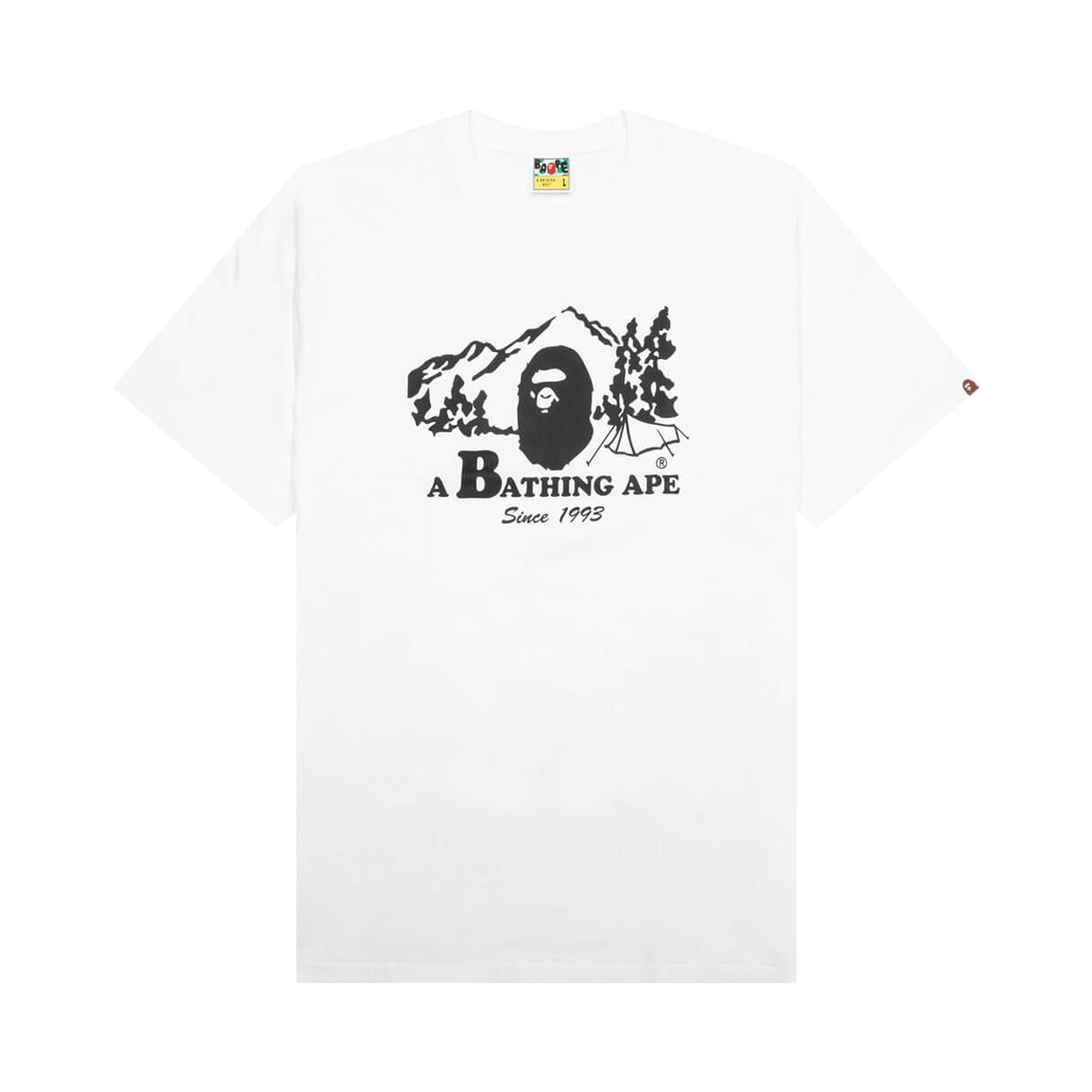 

Футболка BAPE Camp, Белая, Белый