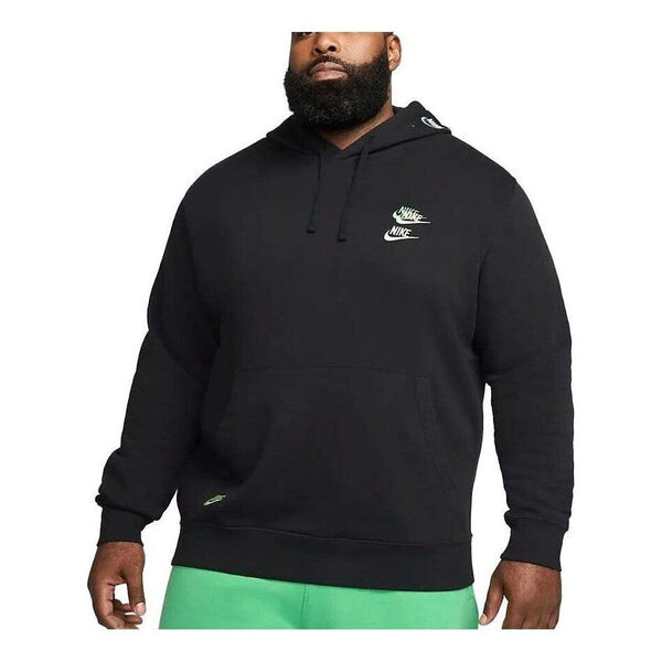 

Толстовка с капюшоном из флиса с несколькими галочками Nike, черный