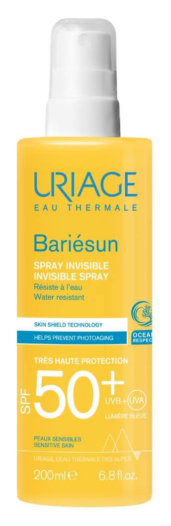 Спрей для загара Uriage Bariesun Invisible SPF50+, 200 мл uriage bariesun spf50 туман для загара 200 ml