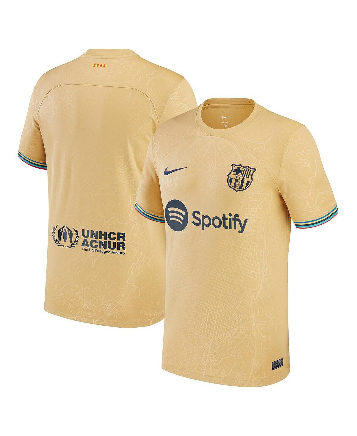 

Big Boys Yellow Barcelona 2022/23 выездная реплика пустой майки Nike