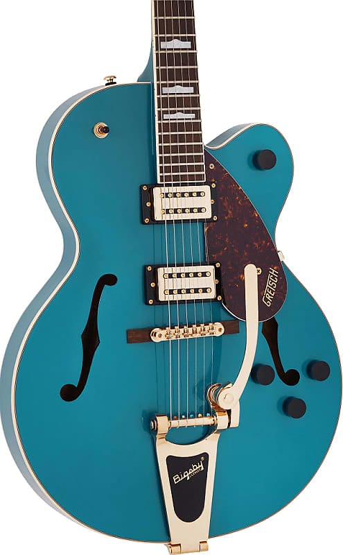 

Электрогитара Gretsch G2410TG Streamliner Hollow Body Guitar w/ Bigsby. Laurel Fingerboard, Ocean Turquoise