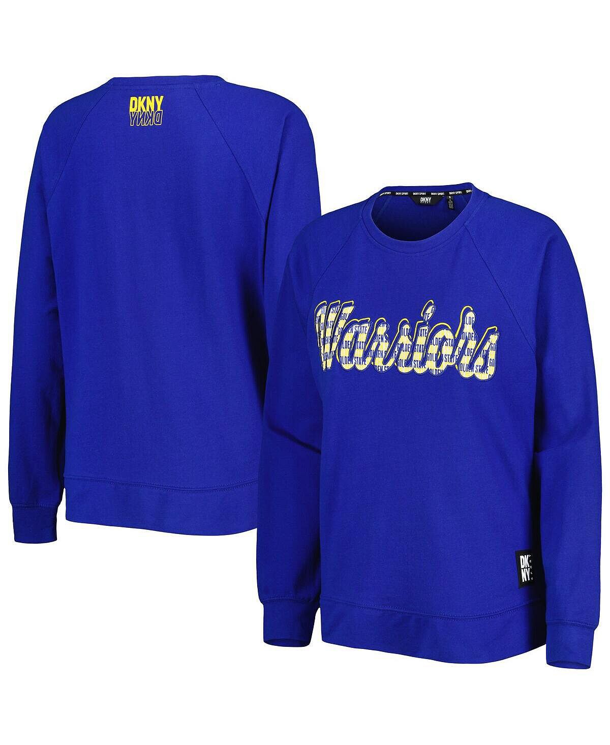 

Женский пуловер с принтом реглан Royal Golden State Warriors Regina DKNY