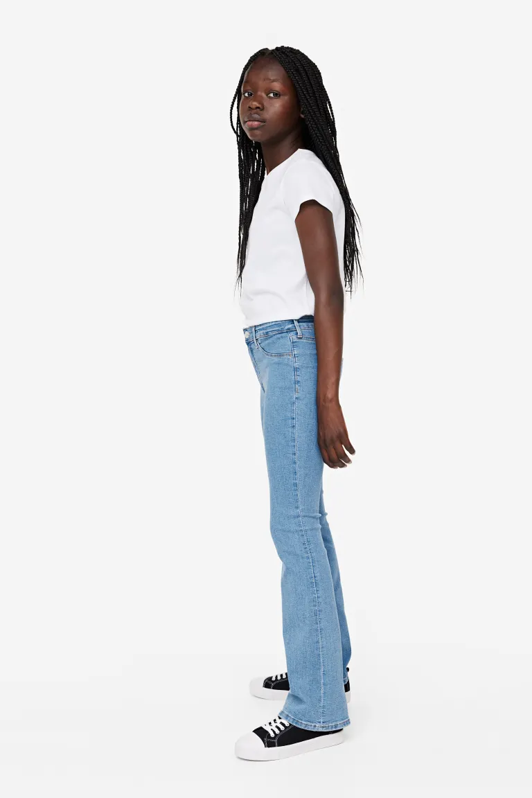 

Расклешенные низкие джинсы H&M, синий