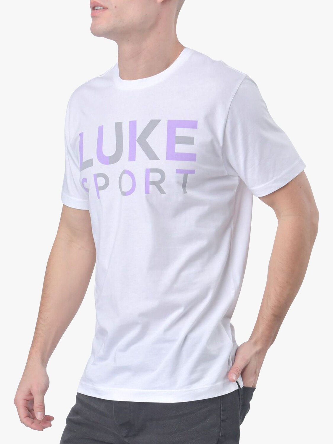 

LUKE 1977 Футболка с коротким рукавом, белый/лавандовый