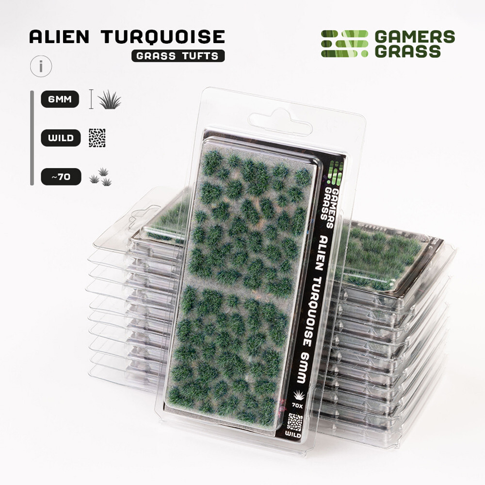 

Аксессуары Gamers Grass Gamers Grass Tufts: Alien Turquoise - Wild 6mm