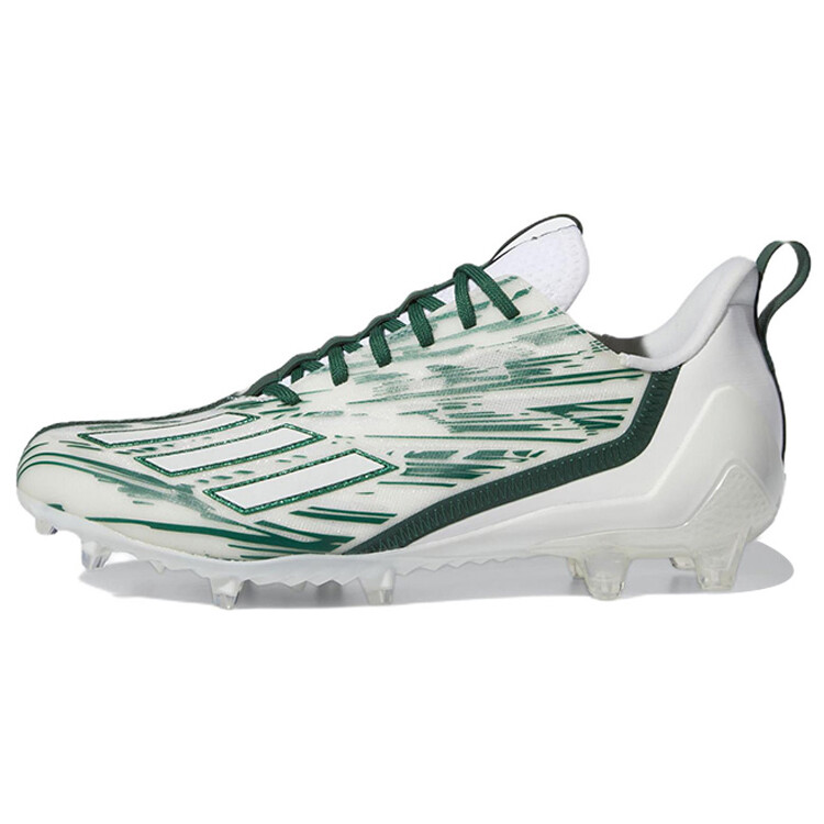 

Футбольные бутсы Adizero Cleats мужские низкие белые/зеленые Adidas
