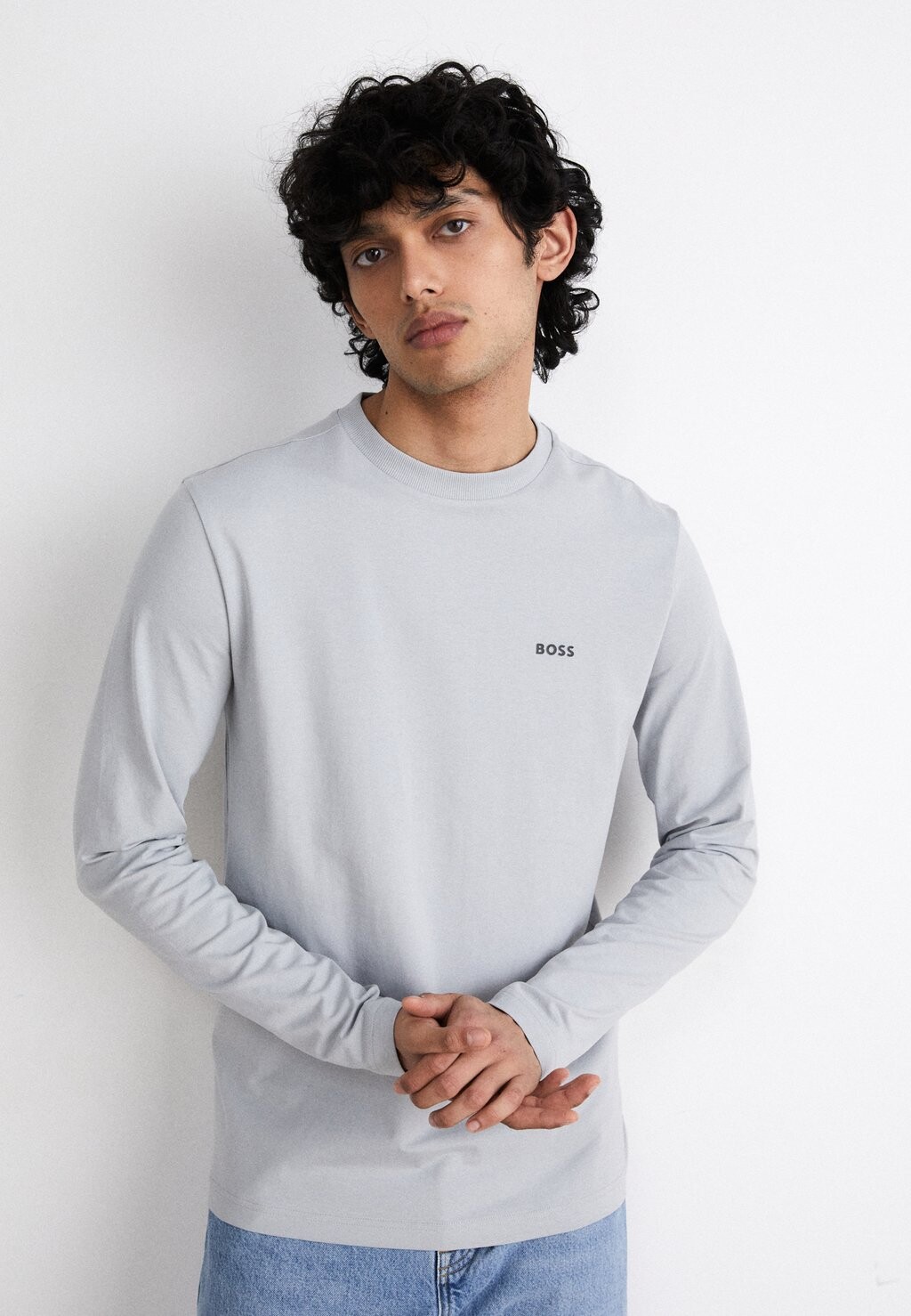 

Рубашка с длинным рукавом TEE LONG BOSS, цвет light/pastel grey