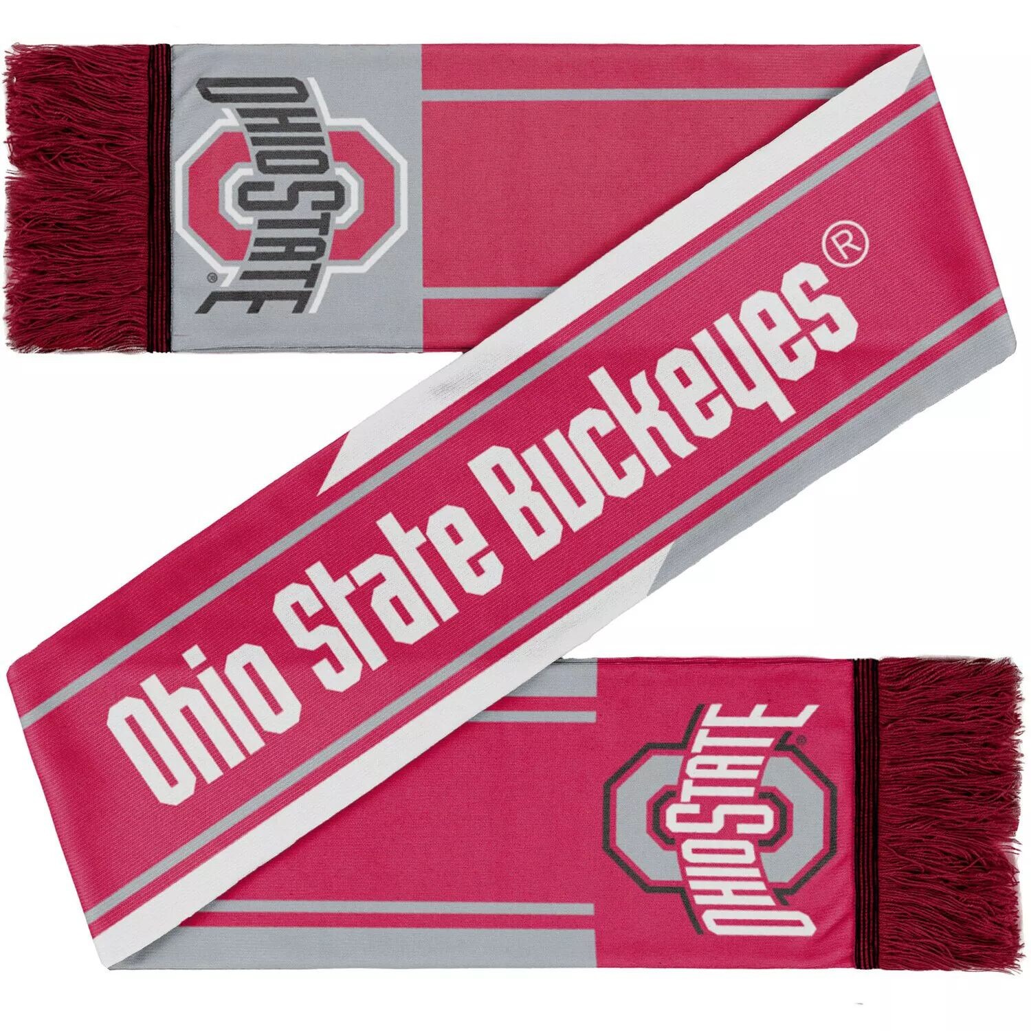 

Шарф с цветной волнистой надписью FOCO Ohio State Buckeyes
