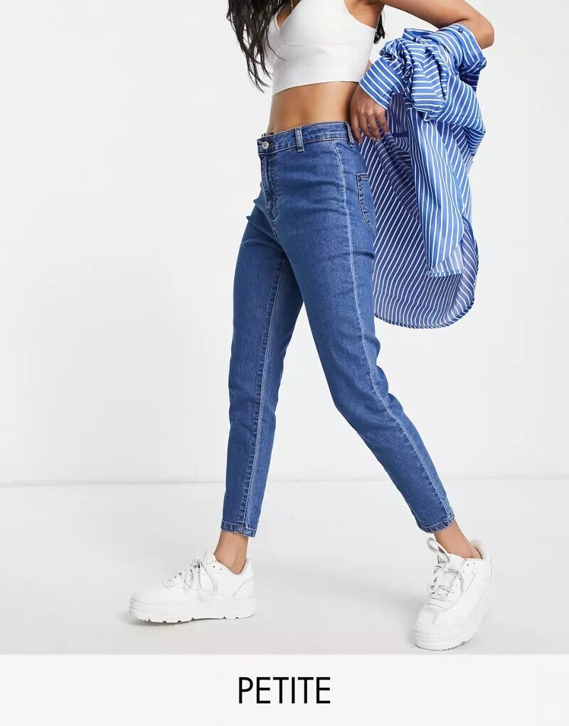 

Джинсы скинни скинни DTT Petite Chloe в цвете Mid Blue Wash Don't Think Twice