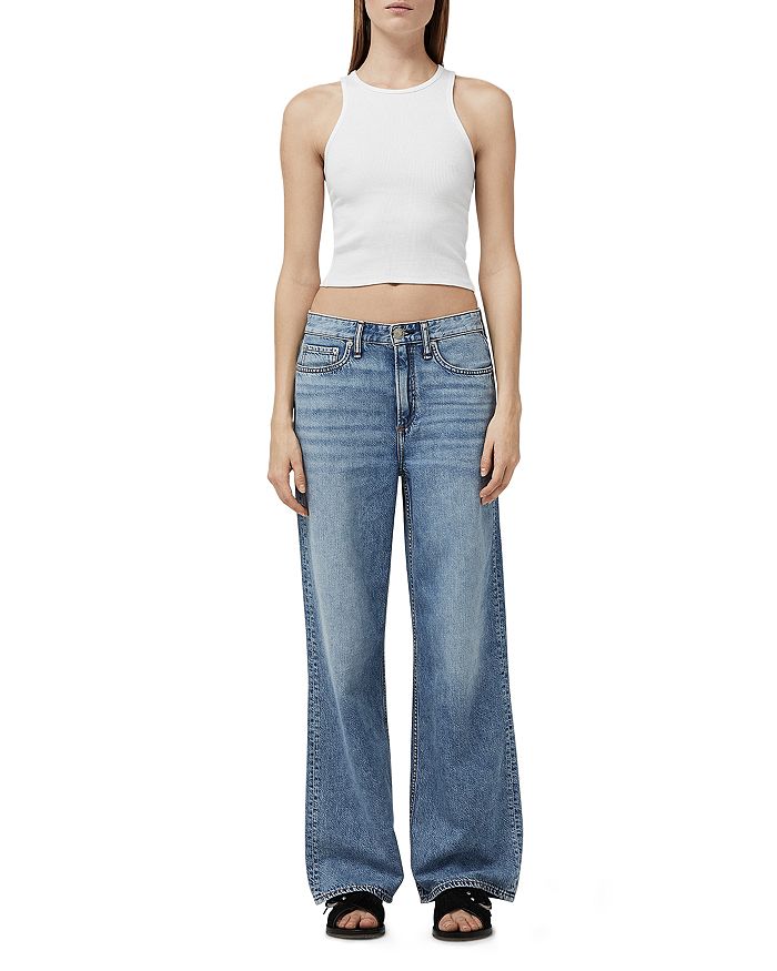Широкие джинсы с высокой посадкой Logan в цвете Audrey rag & bone фотографии