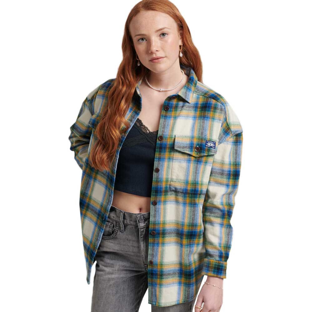 

Рубашка Superdry Vintage Check, зеленый