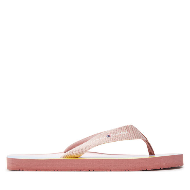 Сандалии Tommy Hilfiger Flip Flop T3A8-33293-0058 S Pink/Multicolor A366, цвет