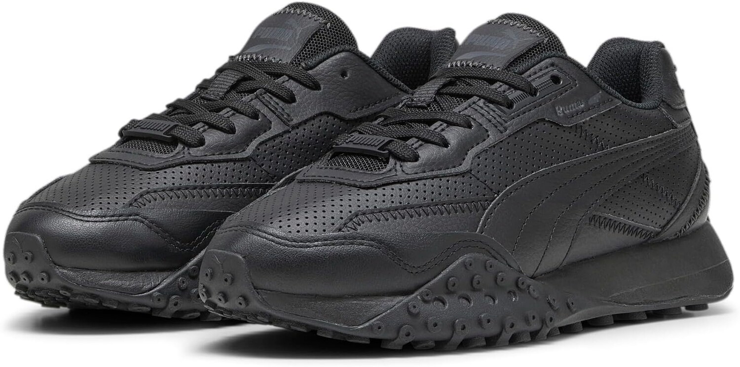 

Кроссовки Puma Kids Blacktop Rider Leather Sneakers PUMA, цвет Puma Black/Shadow Gray