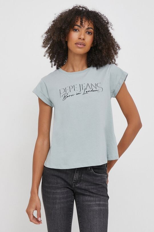 

HANNON хлопковая футболка Pepe Jeans, зеленый
