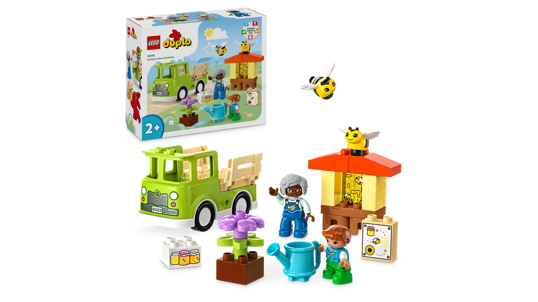 Lego DUPLO Town Пчеловодство и ульи, игрушки для животных для детей от 2 лет lego duplo town ветряная турбина и электромобиль развивающая игрушка для детей от 2 лет и старше