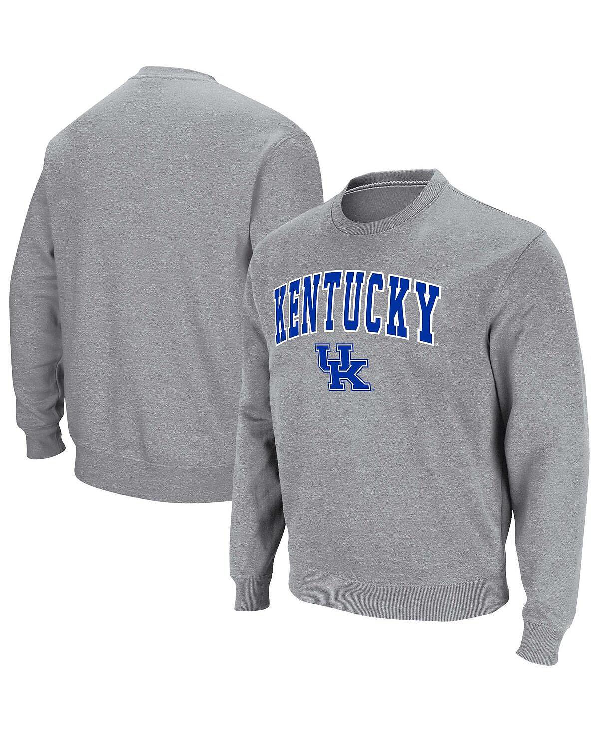 Мужской серый пуловер с логотипом и аркой Kentucky Wildcats Colosseum