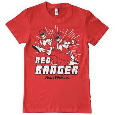 Футболка Power Rangers Red Ranger, красный фигурка reaction figure mighty morphin power rangers wave 2 – pink ranger 9 см