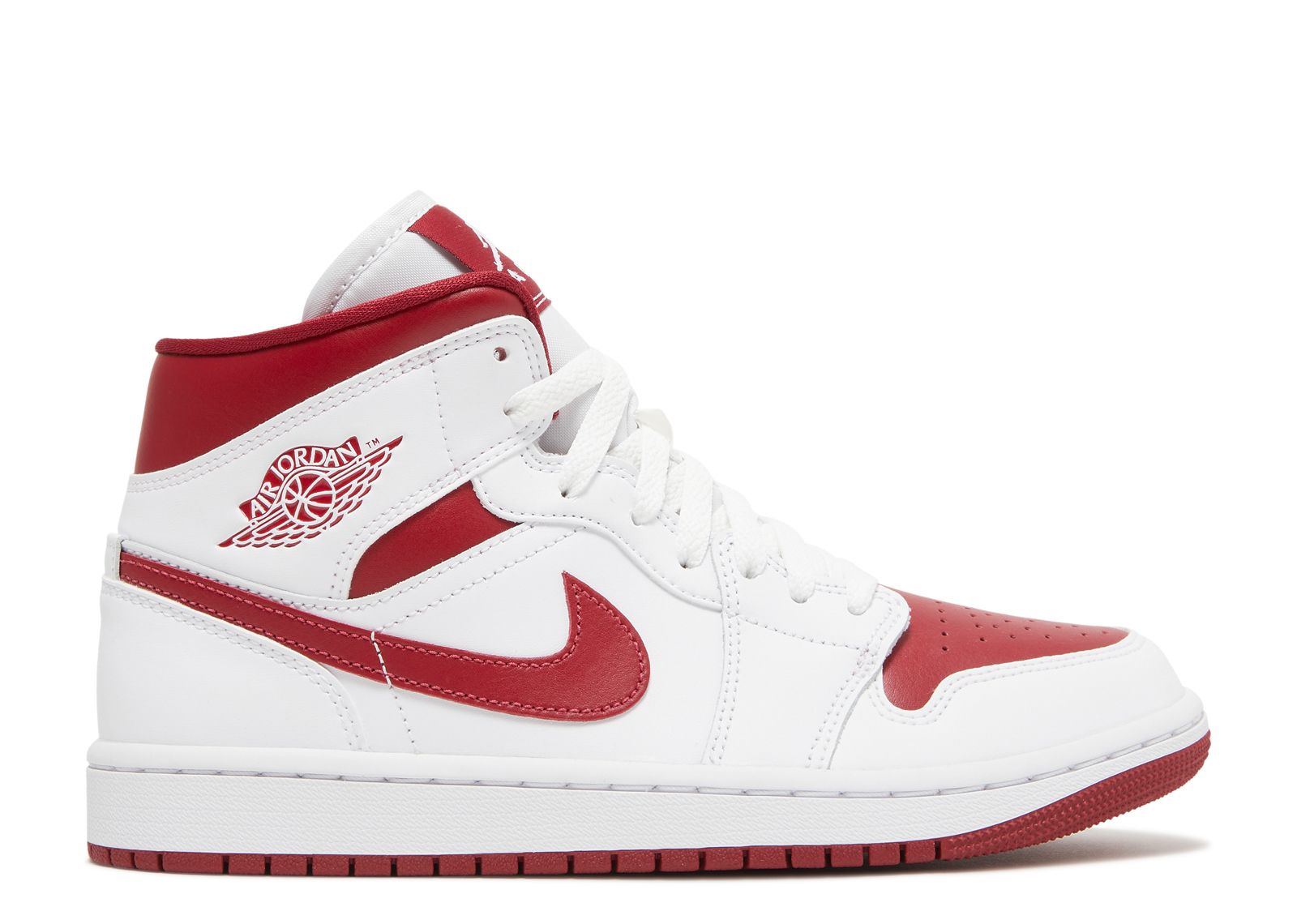 

Кроссовки Air Jordan Wmns Air Jordan 1 Mid 'White Pomegranate', белый