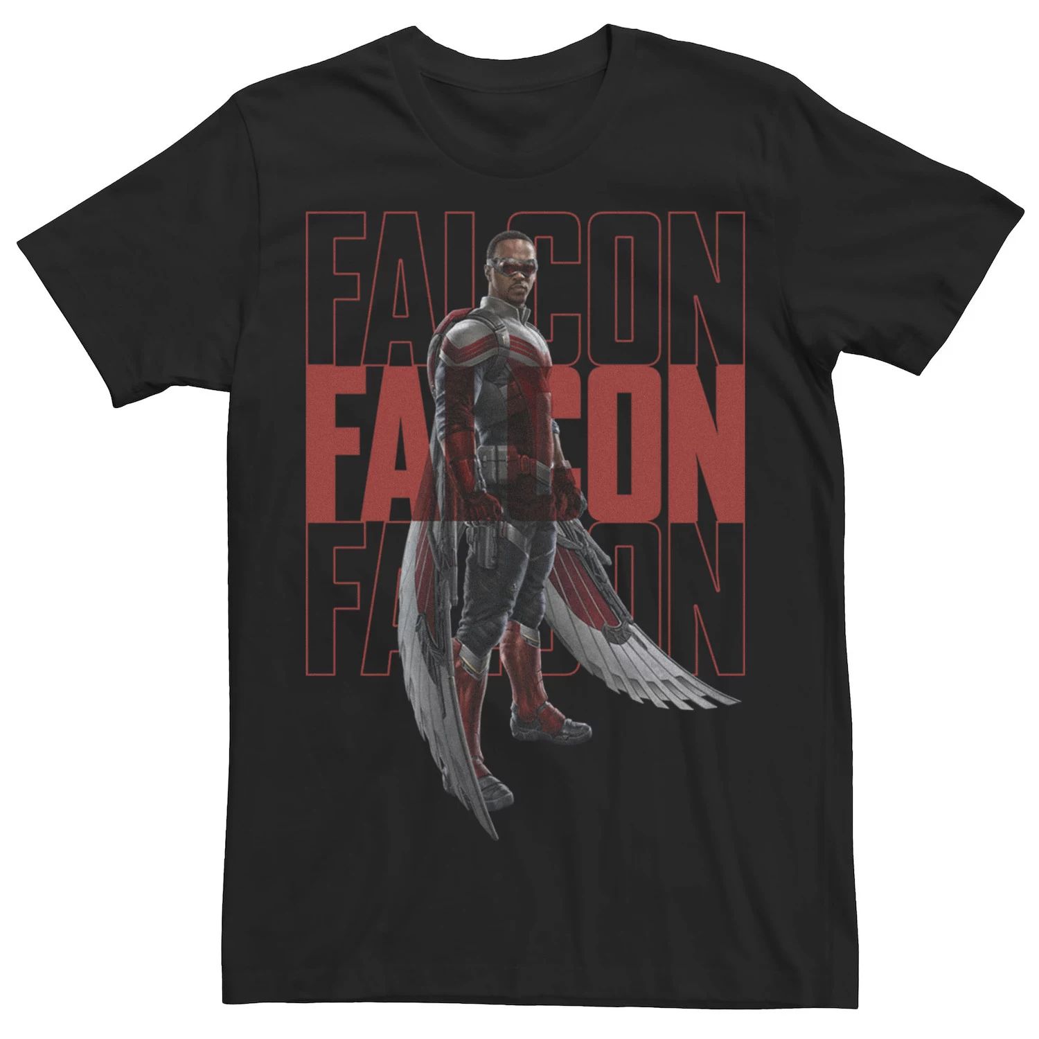 Мужская футболка Marvel Falcon And The Winter Soldier Falcon Stack Licensed Character