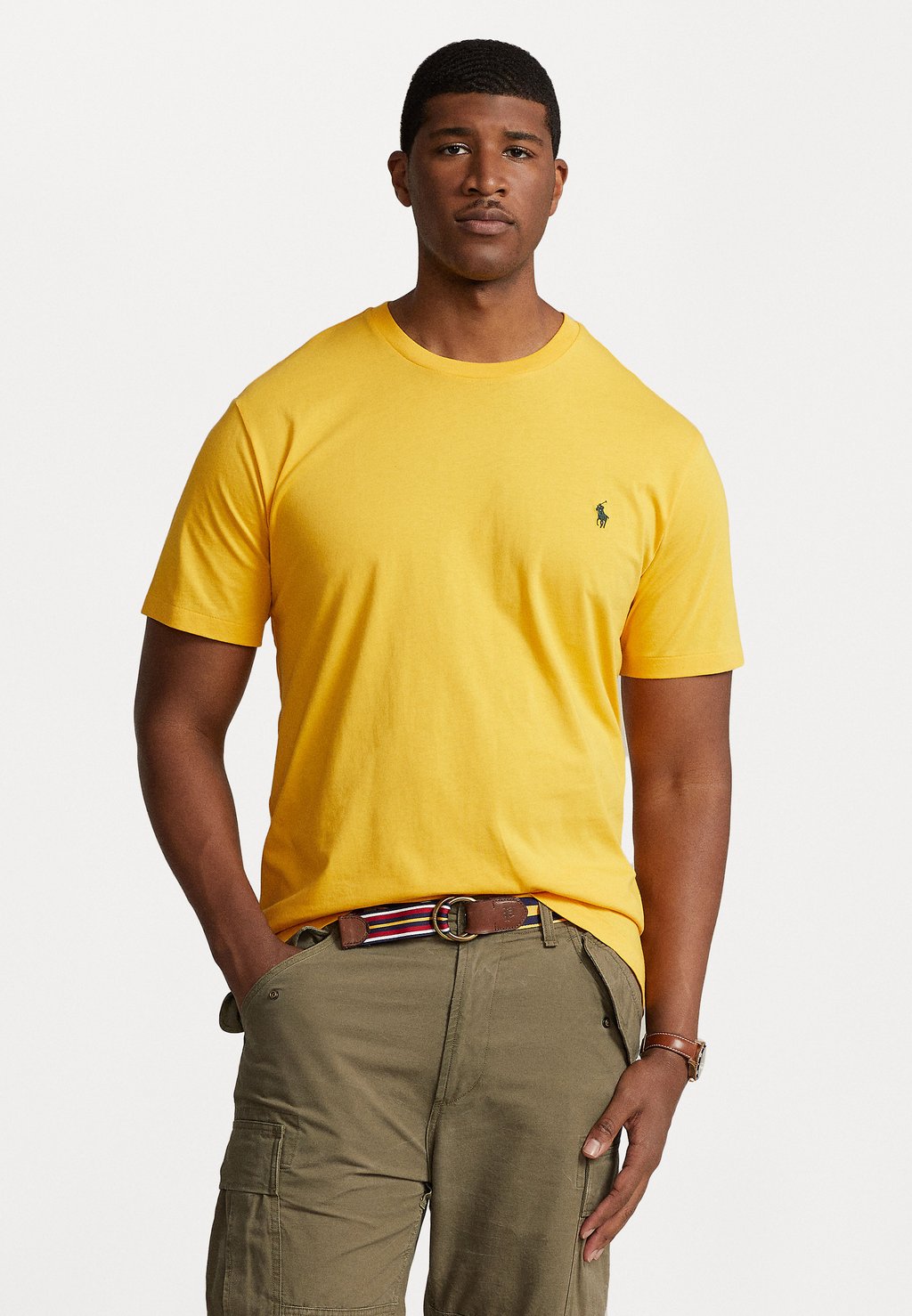 

Базовая футболка Polo Ralph Lauren Big & Tall, золотой стеклярус