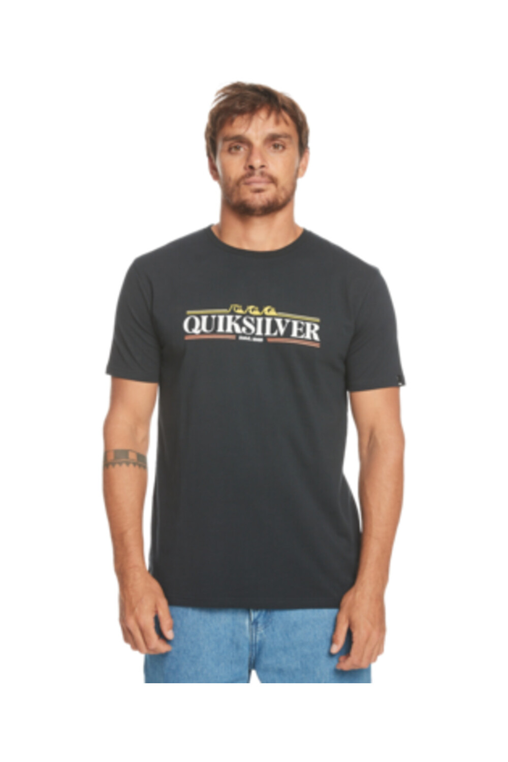 

Градиентная линия — мужская футболка Quiksilver, черный