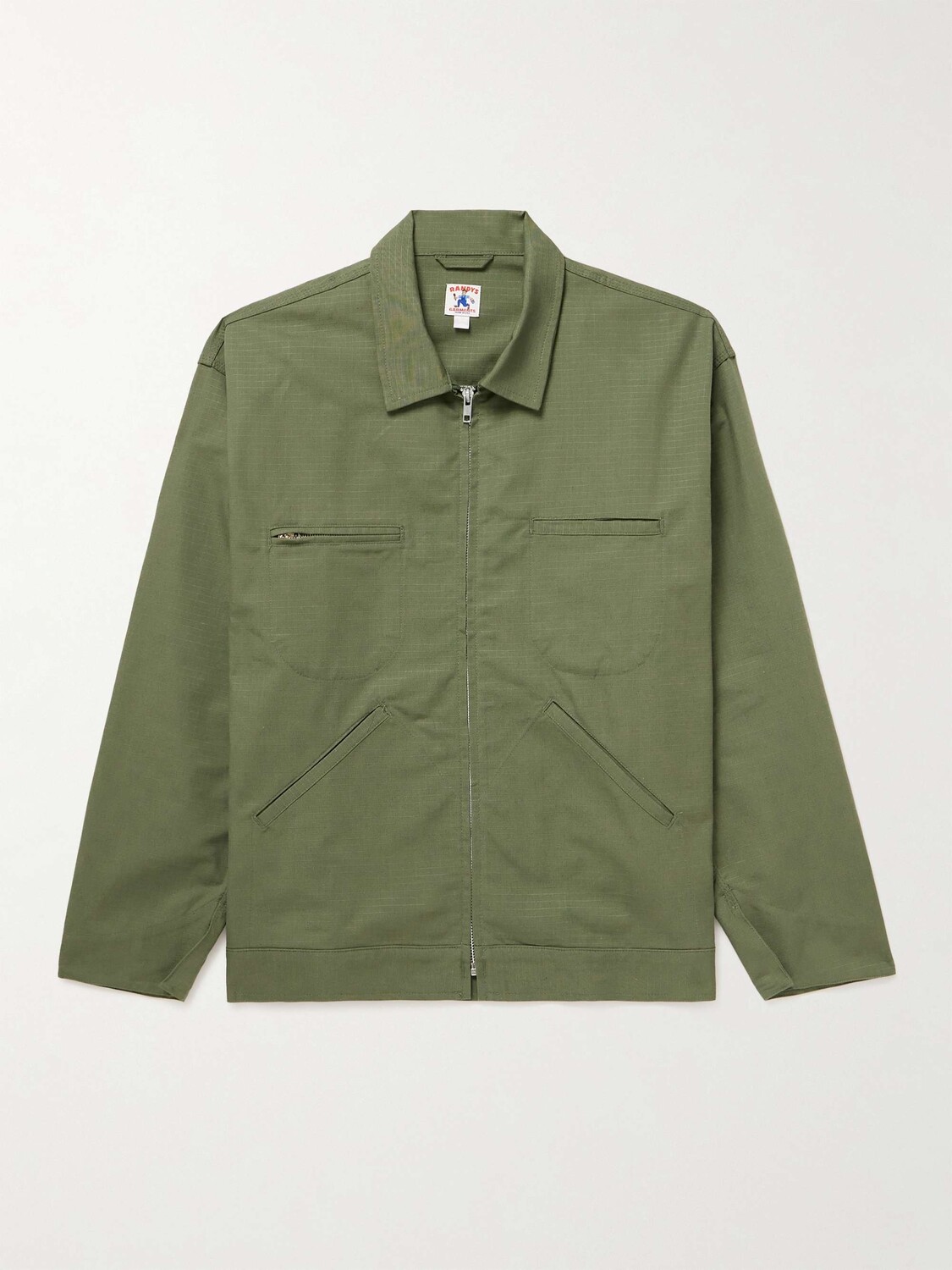

Куртка из хлопкового рипстопа Randy'S Garments, зеленый