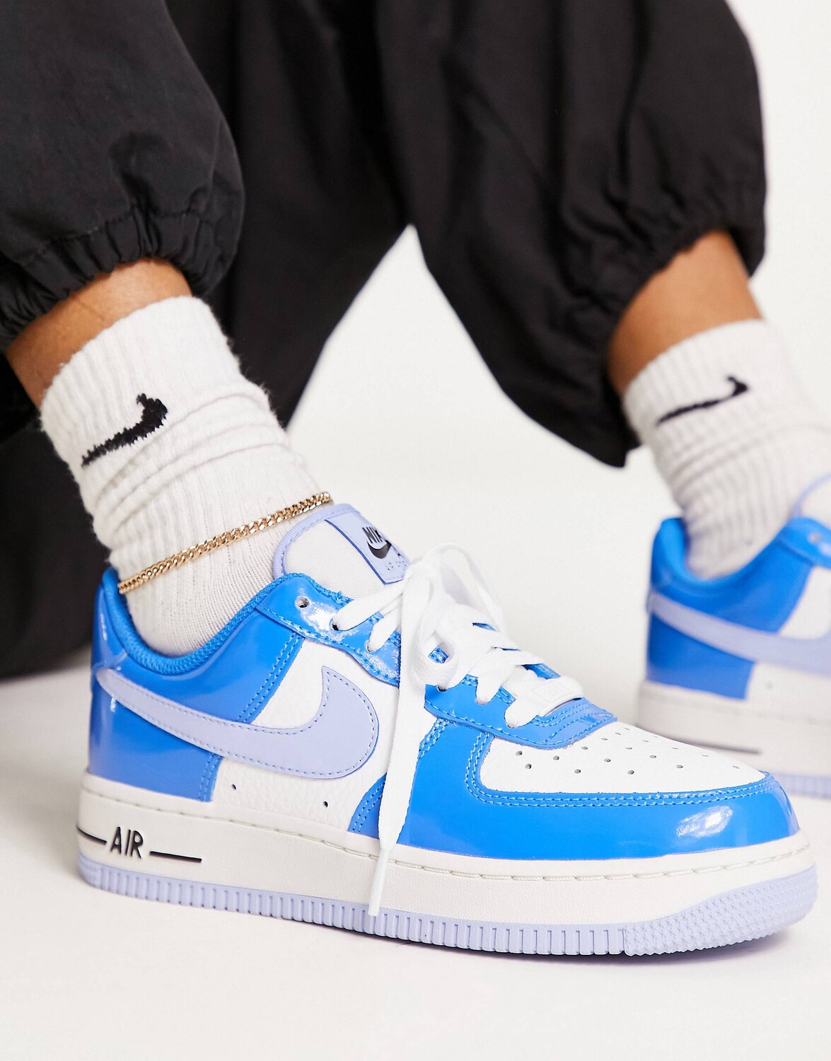 

Виниловые кроссовки Nike Air Force 1 цвета кобальтового блаженства