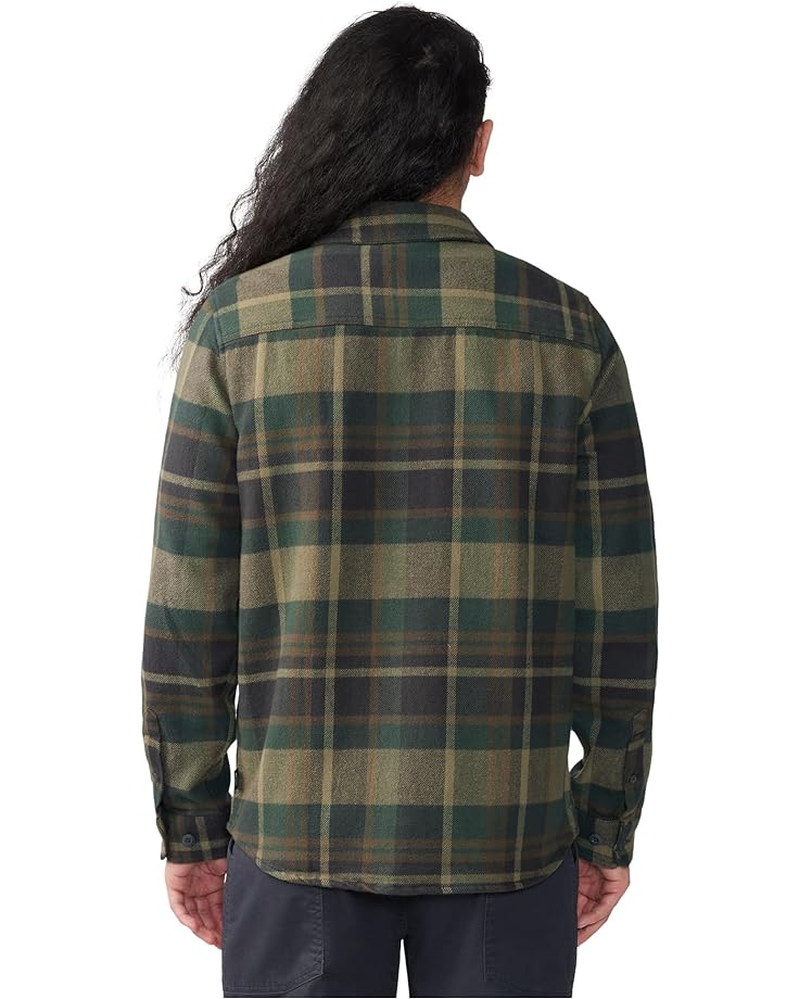 цена Рубашка Mountain Hardwear Plusher Long Sleeve Shirt, цвет Black Spruce Amsterdam Plaid