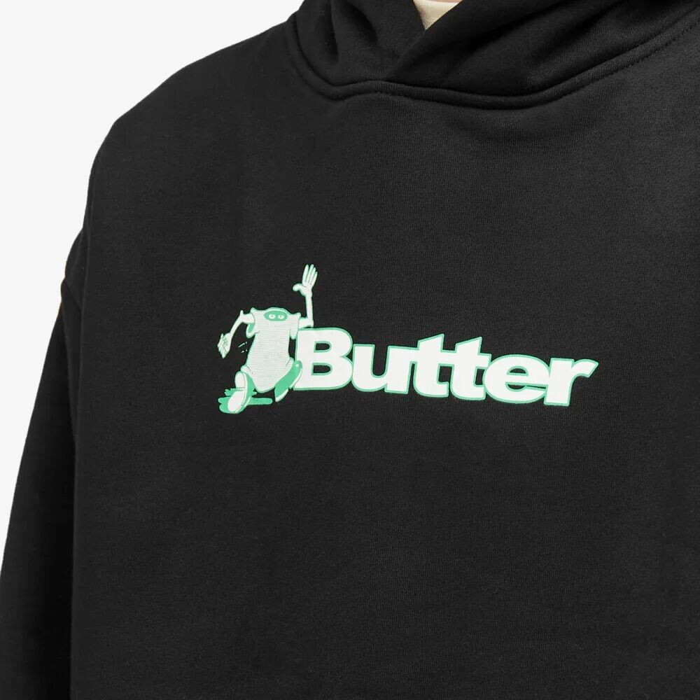 

Butter Goods Футболка с капюшоном и логотипом, черный