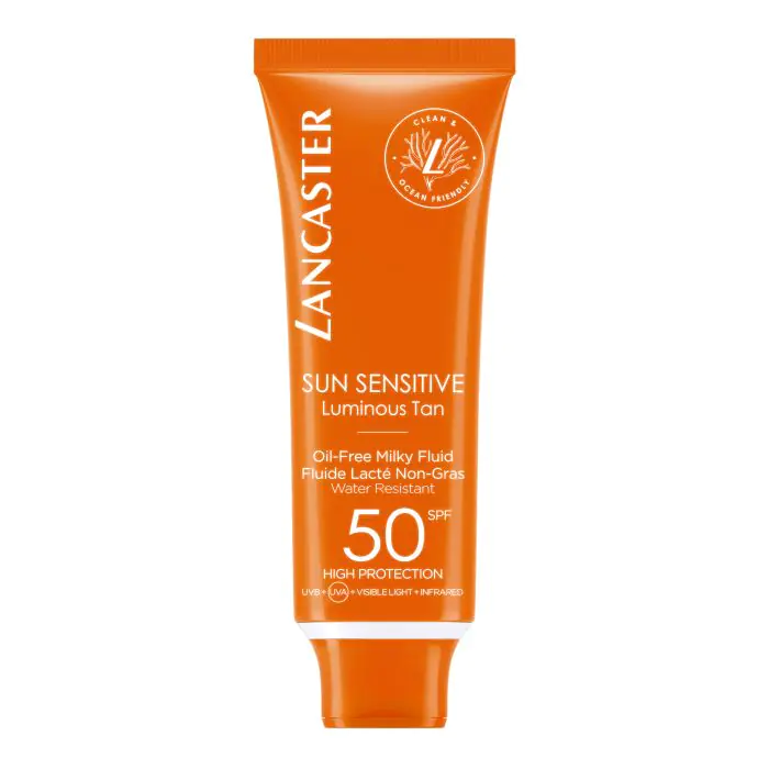 

Солнцезащитный крем sun sensitive oil free leche protectora spf50 Lancaster, объем 50 мл