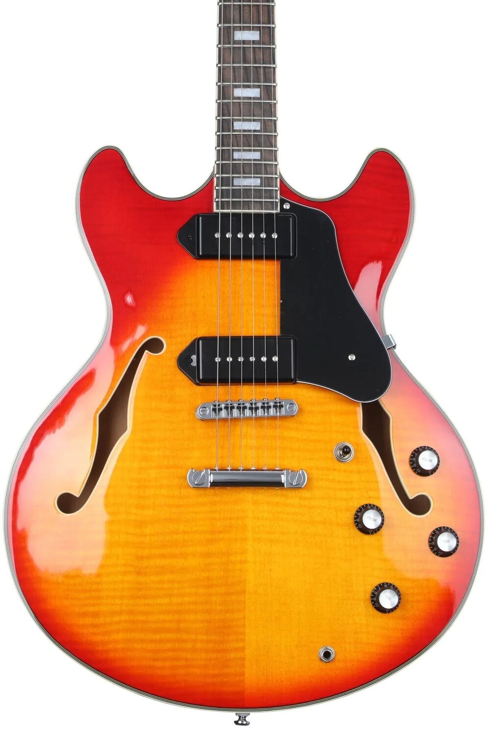 

Электрогитара Sire Larry Carlton H7V с полуполым корпусом — Cherry Sunburst