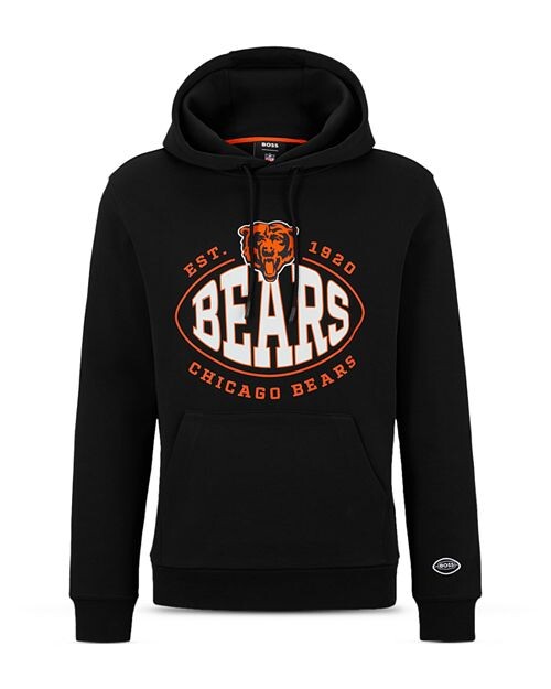 

Толстовка обычного кроя с принтом BOSS NFL Chicago Bears из смеси хлопка BOSS, цвет Black