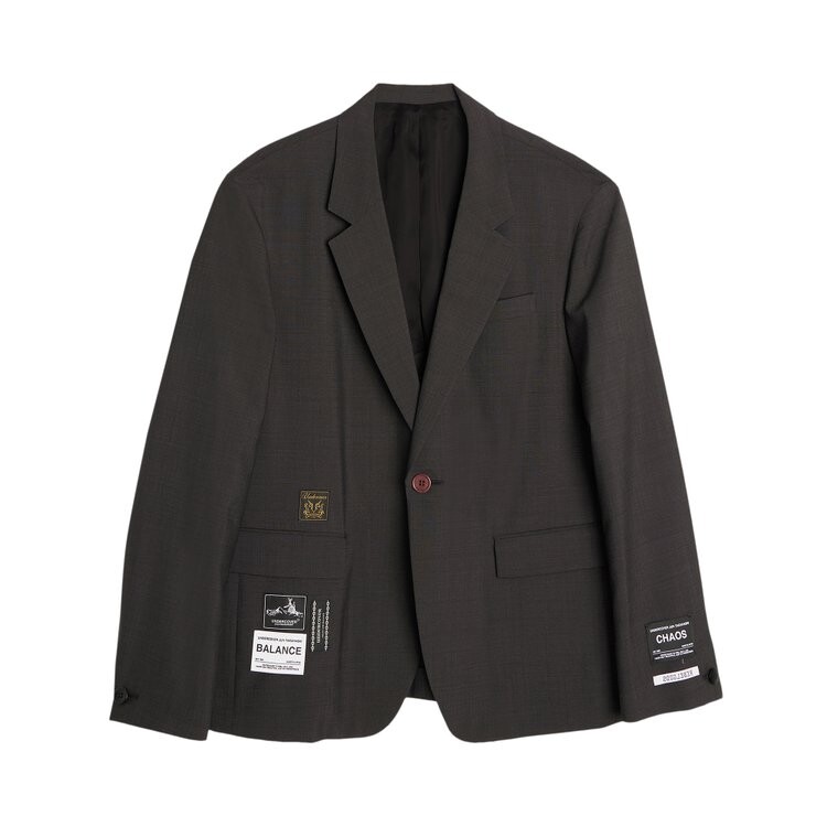 

Блейзер Undercover Applique Single Blazer, серый