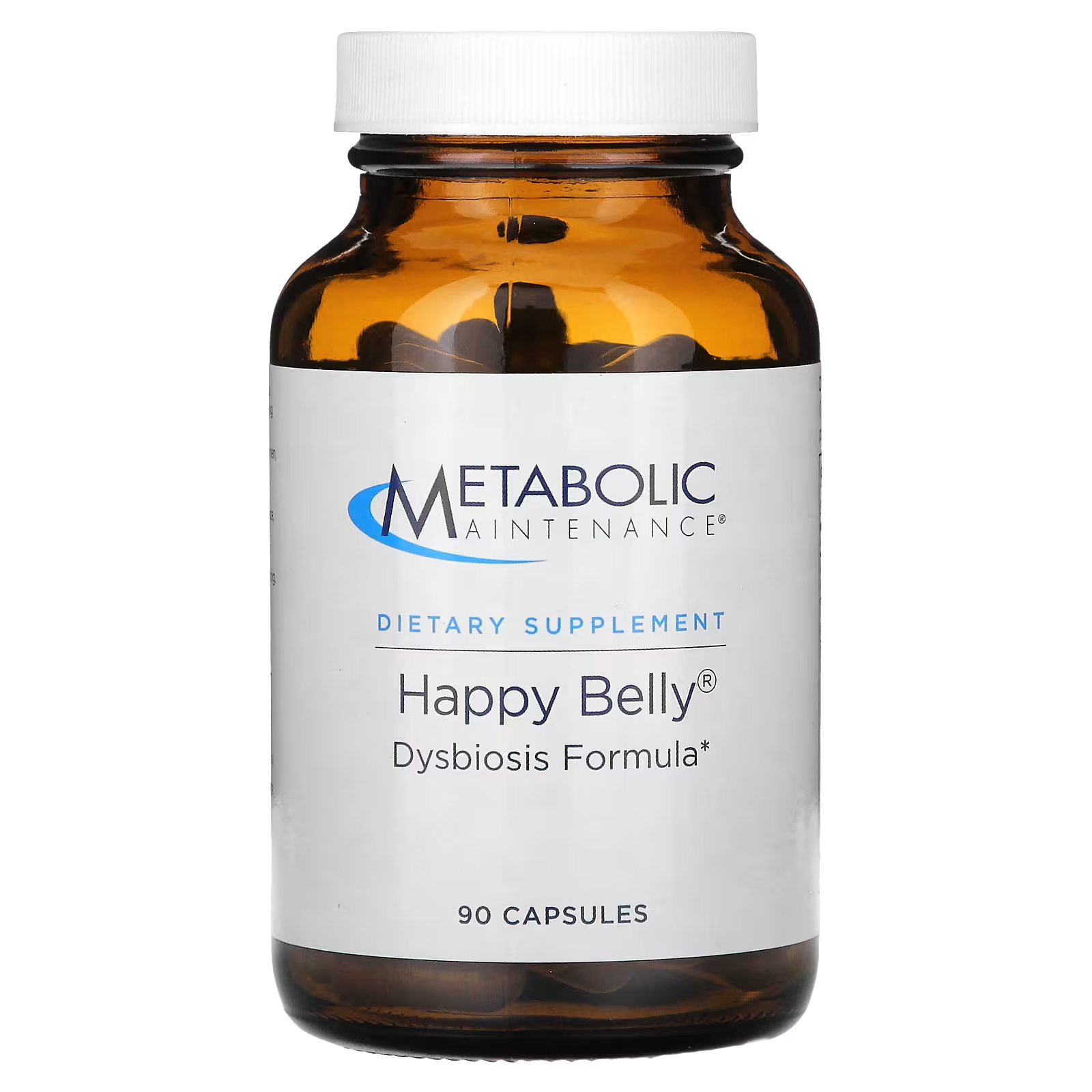 Формула прибактериозная Metabolic Maintenance Happy Belly, 90 капсул метаболическое обслуживание the big one без железа 90 капсул metabolic maintenance