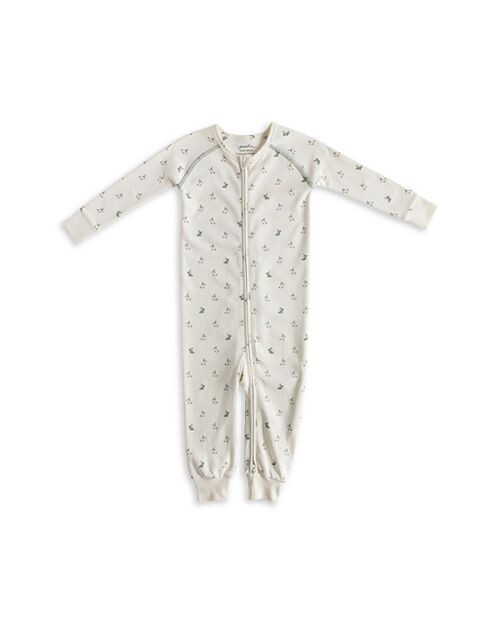 

Плотно прилегающий спальный комбинезон из хлопка с принтом унисекс – для малышей Pehr, цвет White