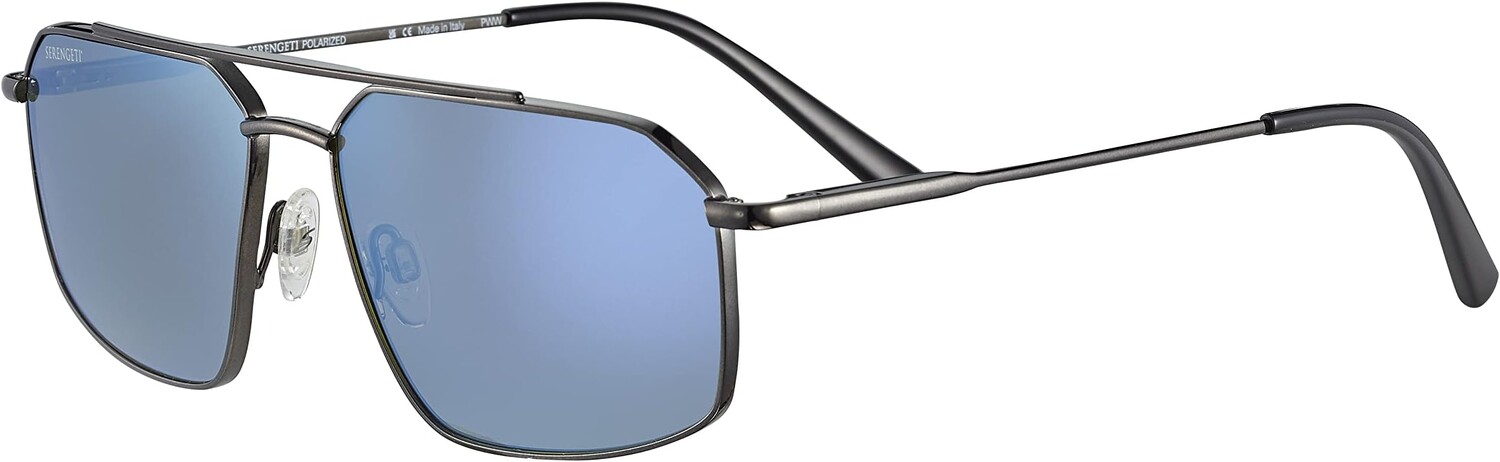 

Солнцезащитные очки Wayne Serengeti, цвет Shiny Dark Gunmetal/Mineral Polarized 555nm Blue
