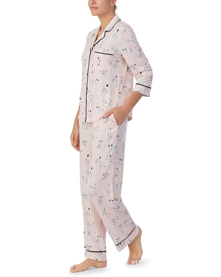 

Пижамный комплект Kate Spade New York 3/4 Notch Crop Set, цвет Dalmations
