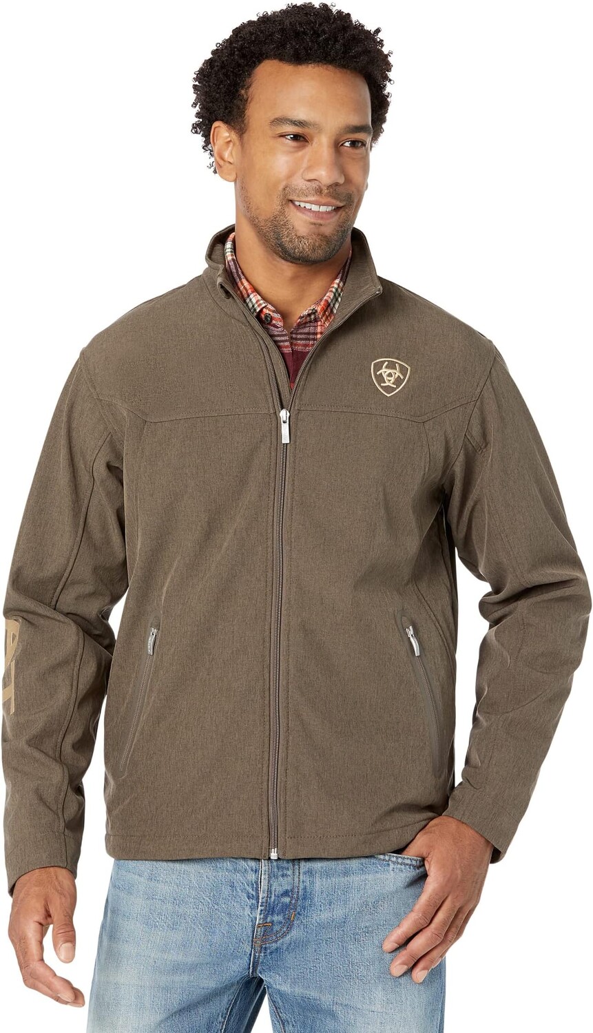 

Куртка New Team Softshell Jacket Ariat, цвет Banyan Bark Heather