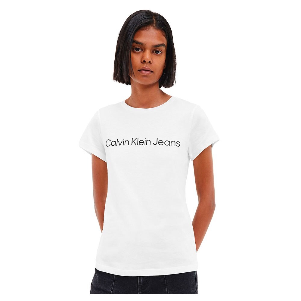

Футболка Calvin Klein Jeans Core Institutional Logo Slim Fit, белый