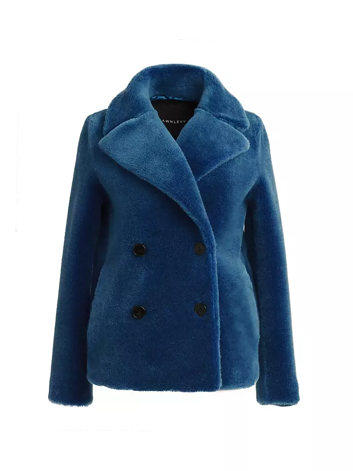 Шерстяная куртка из искусственного меха Madrid Dawn Levy, синий