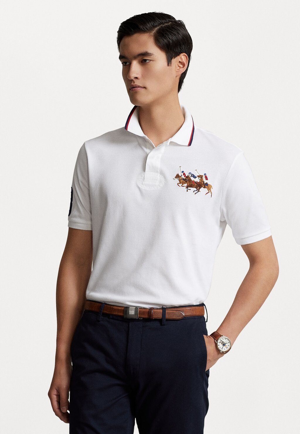 

Рубашка-поло CUSTOM SLIM FIT Polo Ralph Lauren, белый