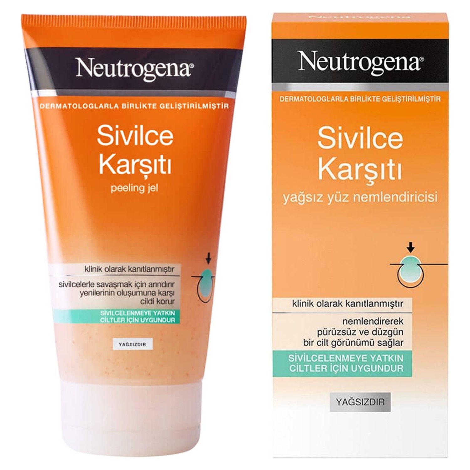 Гель-пилинг Neutrogena, 150 мл + Крем для лица Neutrogena, 50 мл – заказать  с доставкой из-за рубежа через онлайн-сервис «CDEK.Shopping»