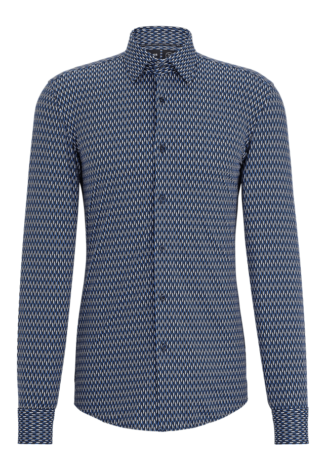 

Деловая рубашка p-hank-kent-c1-222 slim fit Boss, синий