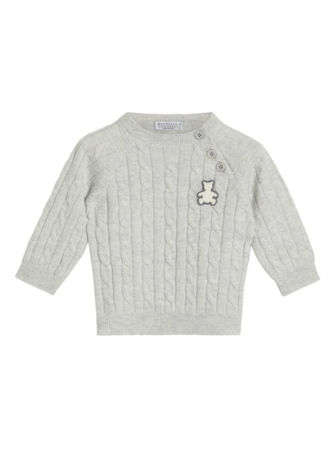 

Brunello Cucinelli Kids свитер фактурной вязки