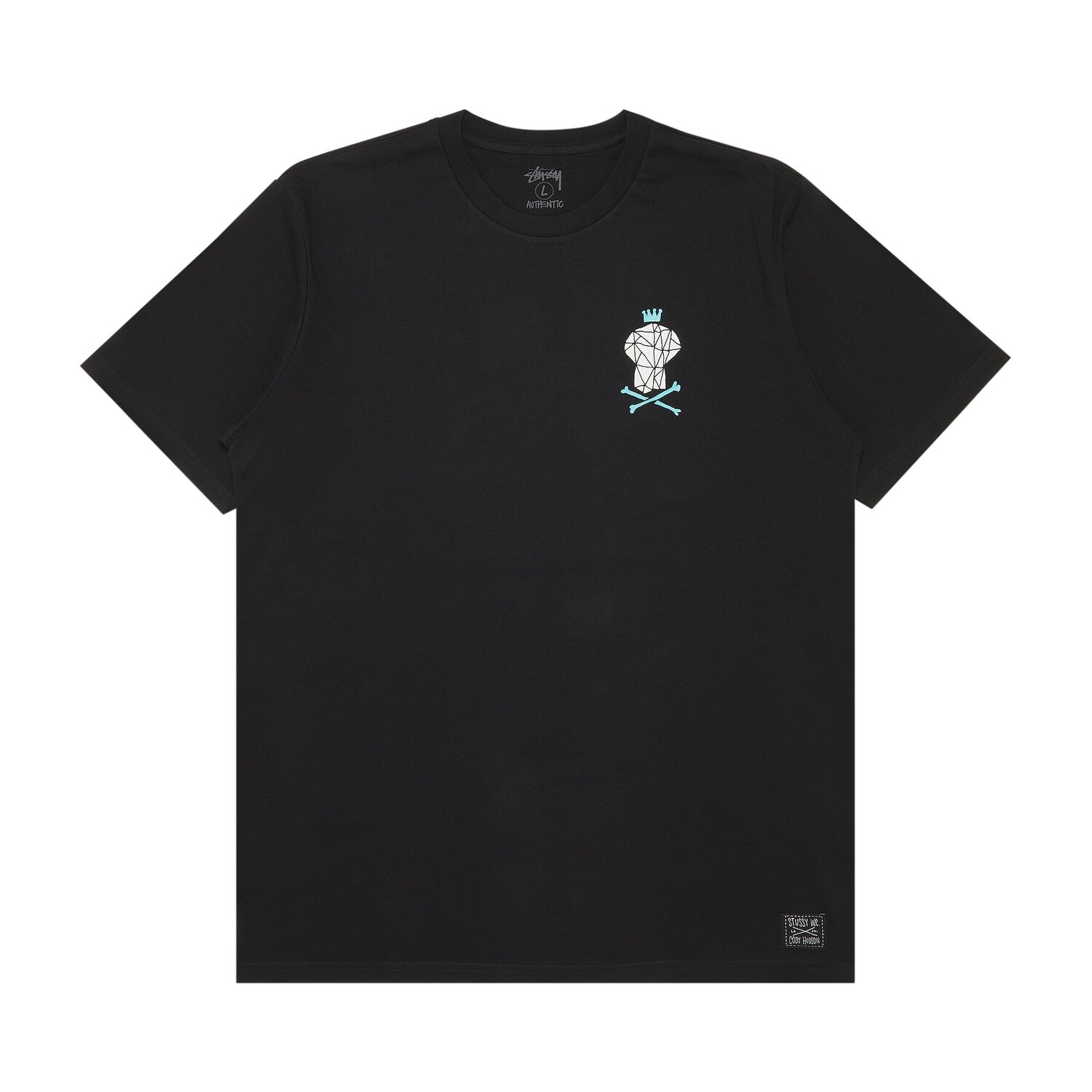 

Треугольная футболка Stussy Skull Crown, черная, Черный